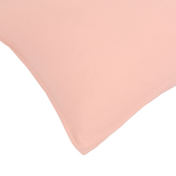 Набор из двух наволочек цвета пыльной розы из органического стираного хлопка из коллекции Essential, 50х70 см, изображение 4