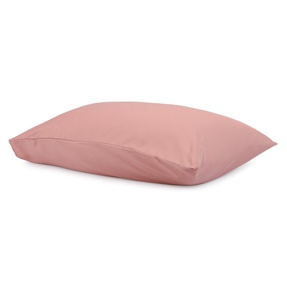 Набор из двух наволочек из сатина темно-розового цвета из коллекции Essential, 50х70 см, изображение 3