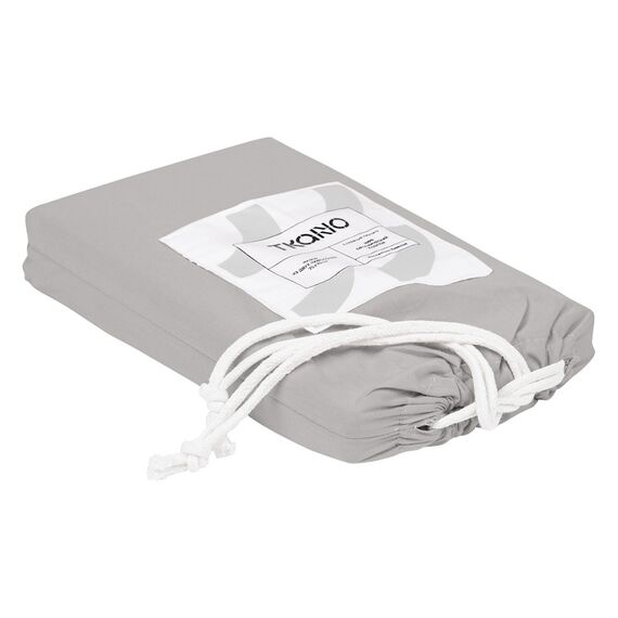 Набор из двух наволочек серого цвета из органического стираного хлопка из коллекции Essential, 50х70 см, изображение 5