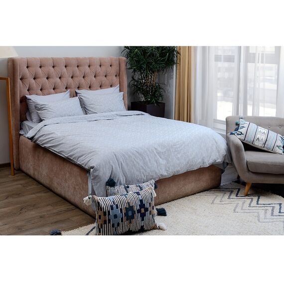 Пододеяльник жаккардовый с принтом Ягоды тайги Russian North, 200х200 см, изображение 2