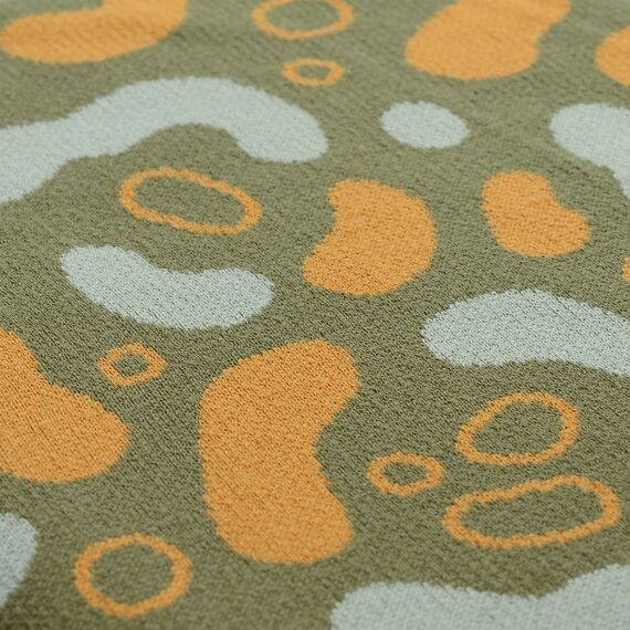 Плед вязаный с авторским принтом Animal spots из коллекции Wild, 130х180 см, изображение 11