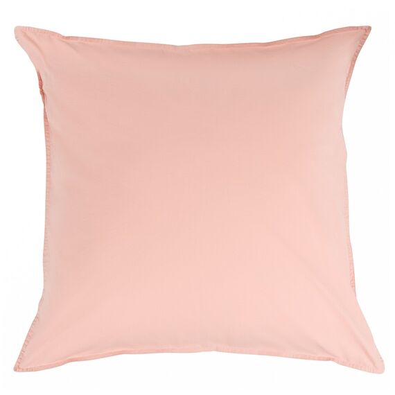 Набор из двух наволочек цвета пыльной розы из органического стираного хлопка из коллекции Essential, 70х70 см, изображение 2
