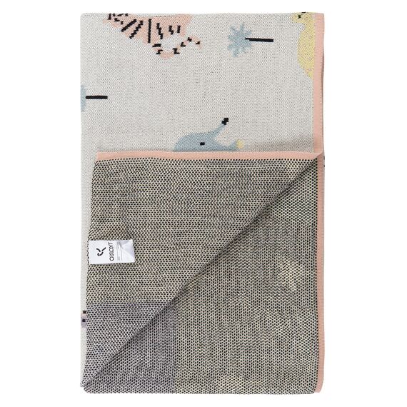 Плед из хлопка с принтом Animalia world из коллекции Tiny world 80х110 см, изображение 7