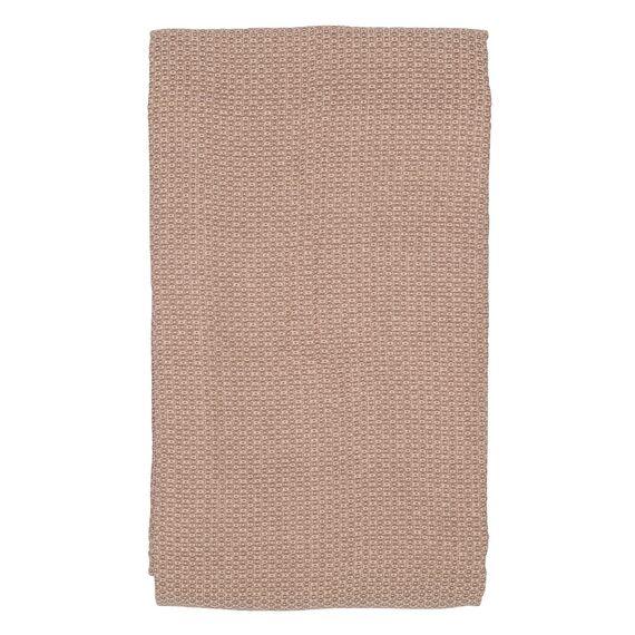 Покрывало из хлопка бежевого цвета с вафельным рисунком из коллекции Ethnic, 180х250 см, изображение 7