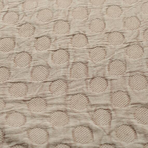 Покрывало из стираного хлопка бежевого цвета из коллекции Essential, 230х250 см, изображение 9