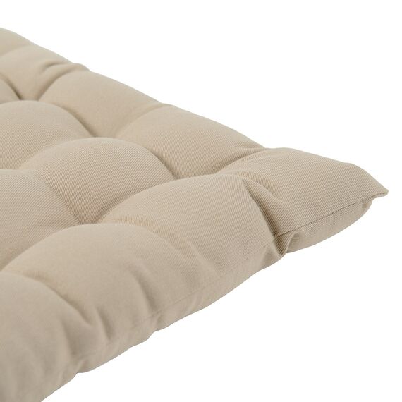 Подушка на стул из хлопка бежевого цвета из коллекции Essential, 40х40 см, изображение 4