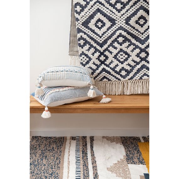 Подушка декоративная с вышивкой и кисточками из коллекции Ethnic , 35х60 см, изображение 9