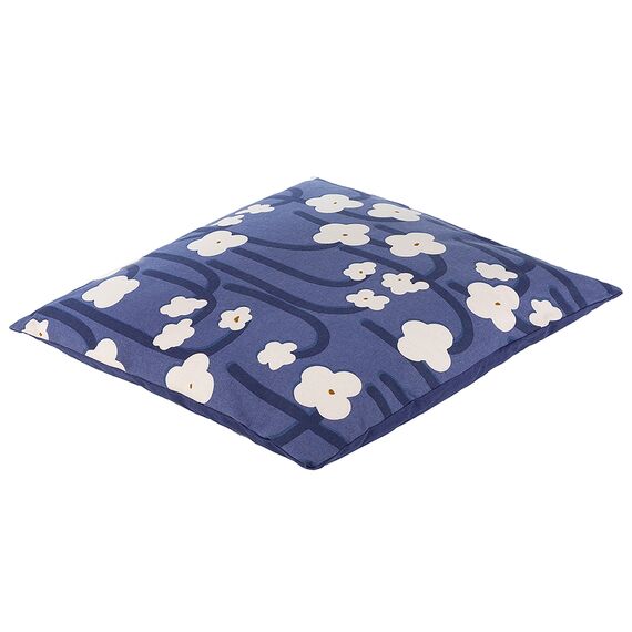 Подушка декоративная темно-фиолетового цвета с принтом Полярный цветок из коллекции Scandinavian touch, 45х45 см, изображение 3