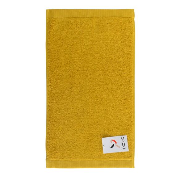 Полотенце для лица горчичного цвета из коллекции Essential, 30х50 см, изображение 4