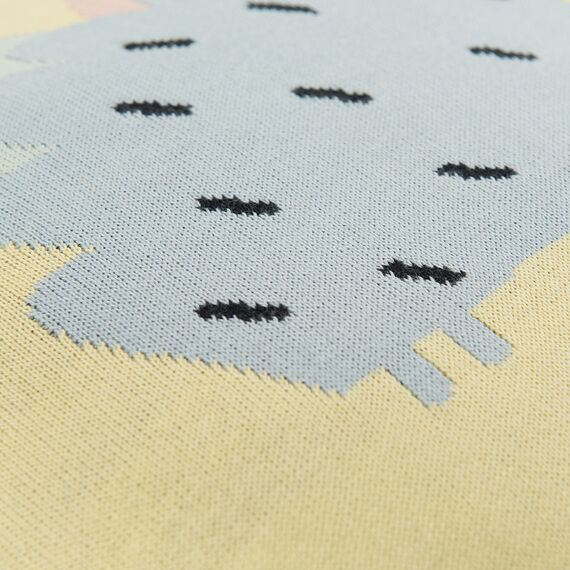 Подушка декоративная с помпонами Ежик Ugo из коллекции Tiny world 35х35 см, изображение 9