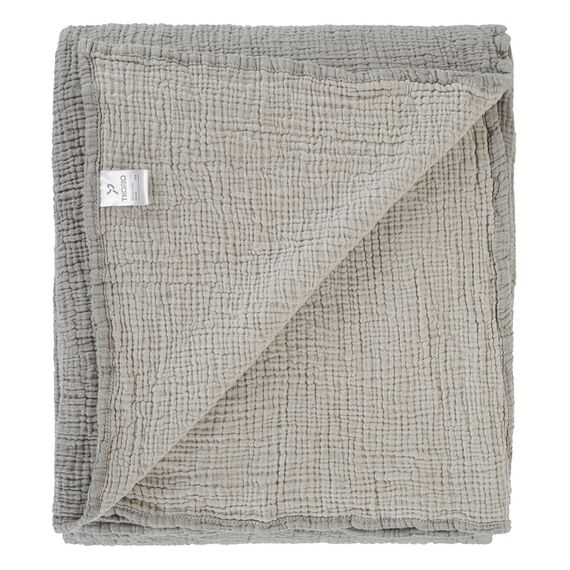 Покрывало из жатого хлопка серого цвета  из коллекции Essential, 180х240 см, изображение 5