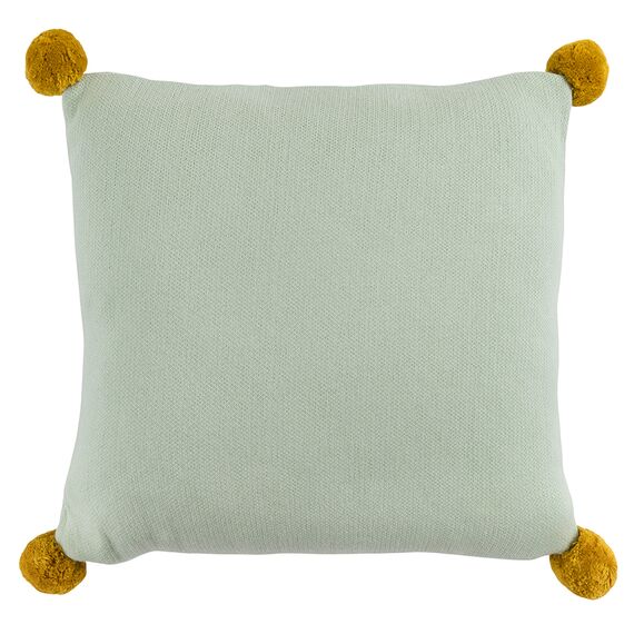 Подушка декоративная с помпонами с принтом Динозавр Toto из коллекции Tiny world 35х35 см, изображение 6