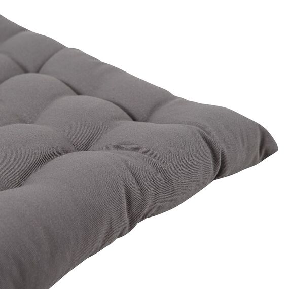Подушка на стул из хлопка серого цвета из коллекции Essential, 40х40 см, изображение 4