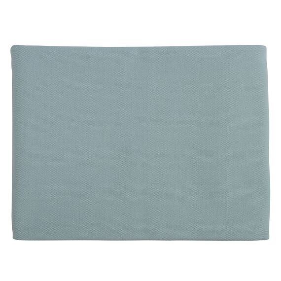 Покрывало из фактурного хлопка голубого цвета с контрастным кантом из коллекции Essential, 230х250 см, изображение 2