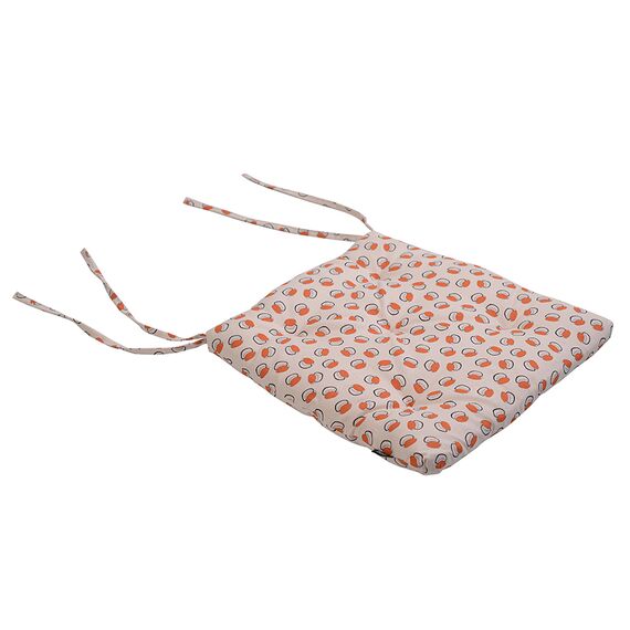 Подушка на стул из хлопка с графичным принтом Ягоды из коллекции Russian North, 40х40 см, изображение 2