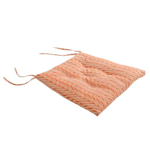 Подушка на стул из хлопка с графичным принтом Колосья Russian North, 40х40х4 см, изображение 2