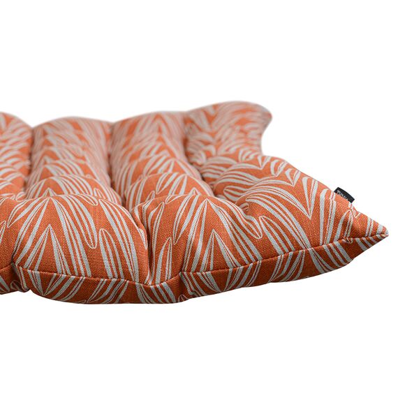 Подушка на стул стеганая из хлопка с графичным принтом Колосья из коллекции Russian North, 40х40 см, изображение 4