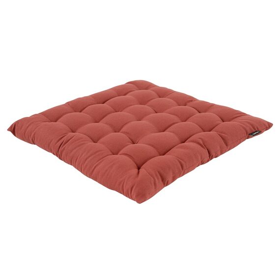 Подушка на стул из хлопка терракотового цвета из коллекции Prairie, 40х40 см, изображение 2