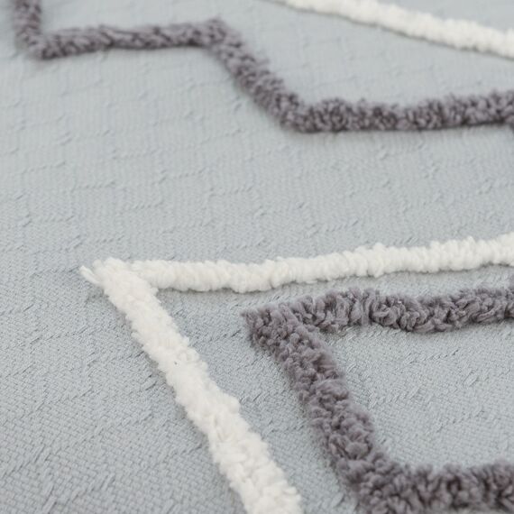 Покрывало из хлопка с этническим орнаментом, с бахромой и кисточками из коллекции Ethnic, 230х250 см, изображение 9