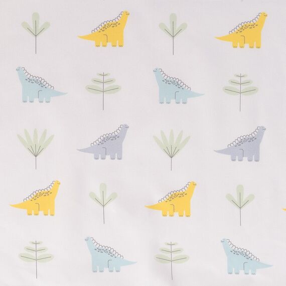 Простыня на резинке из сатина с принтом Dinosauria world из коллекции Tiny world, 80х160х20 см, изображение 5