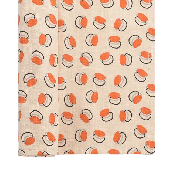 Салфетка под приборы из хлопка с графичным принтом Ягоды из коллекции Russian North, изображение 3