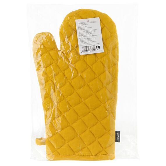 Прихватка-варежка горчичного цвета из коллекции Wild, 33х17,5 см, изображение 3