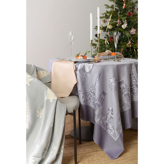 Салфетка бежевого цвета с фактурным рисунком из хлопка из коллекции Essential, 53х53см, изображение 6