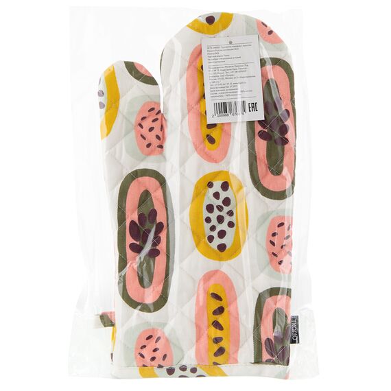 Прихватка-варежка с принтом Passion Fruit из коллекции Wild, 33х17,5 см, изображение 3