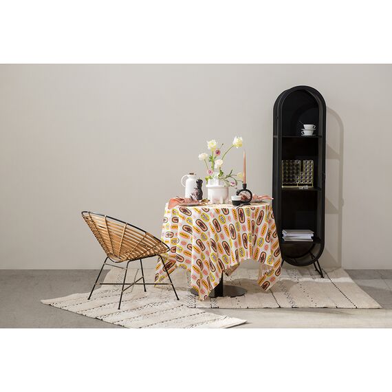 Салфетка под приборы из умягченного льна розово-пудрового цвета из коллекции Essential, 35х45 см, изображение 3