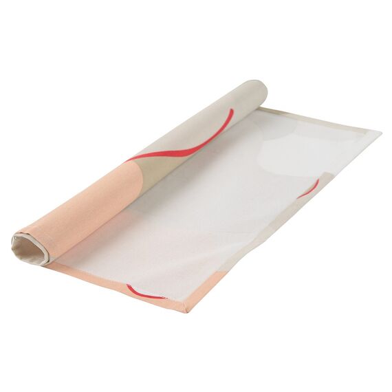 Салфетка сервировочная из хлопка бежевого цвета с авторским принтом из коллекции Freak Fruit, 45х45 см, изображение 6