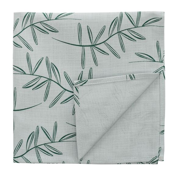 Салфетка сервировочная из хлопка с графичным принтом Папоротник Russian North, 45х45 см, изображение 9