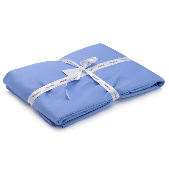 Простыня на резинке из сатина сиреневого цвета из коллекции Essential, 160х200х30 см, изображение 2