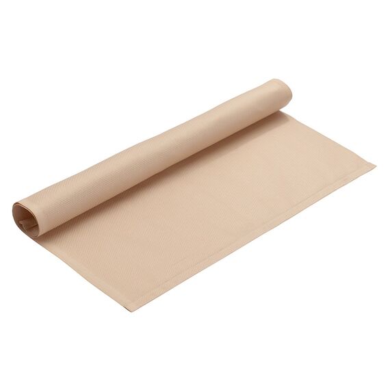 Салфетка бежевого цвета с фактурным рисунком из хлопка из коллекции Essential, 53х53см, изображение 2