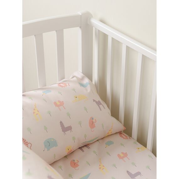 Простыня из сатина с принтом Animalia world из коллекции Tiny world, 160х270 см, изображение 5