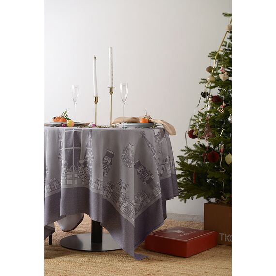 Салфетка бежевого цвета с фактурным рисунком из хлопка из коллекции Essential, 53х53см, изображение 5