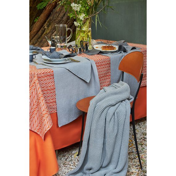 Салфетка сервировочная из умягченного льна серого цвета Essential, 45х45 см, изображение 3