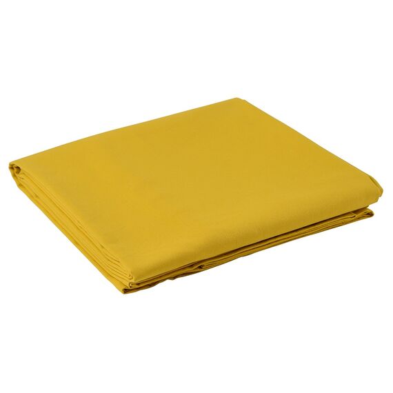 Скатерть из хлопка горчичного цвета из коллекции Prairie, 170х170 см, изображение 2