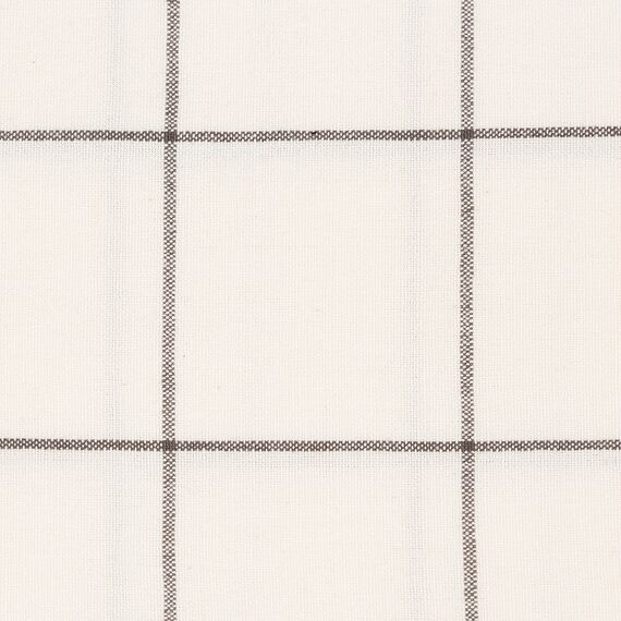 Скатерть из хлопка круглая белого цвета в клетку из коллекции Essential, 160 см, изображение 5