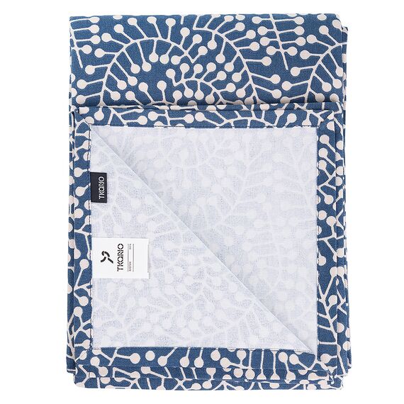 Скатерть темно-синего цвета с принтом Спелая Смородина из коллекции Scandinavian touch, 170х170 см, изображение 4