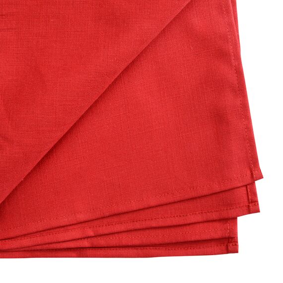 Скатерть на стол из хлопка красного цвета Russian North, 170х170 см, изображение 8