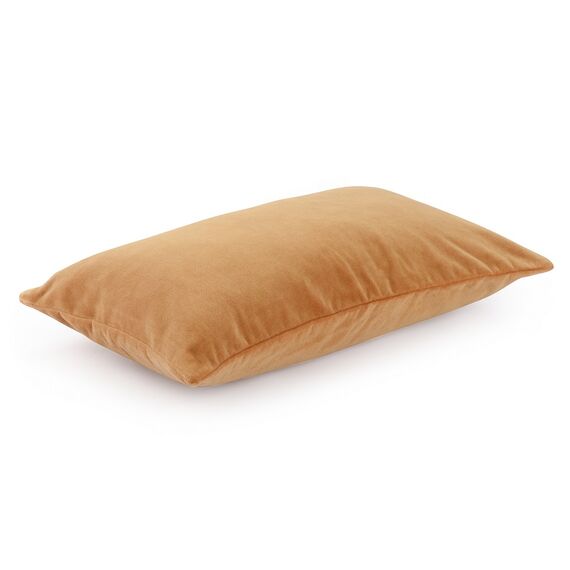 Чехол на подушку из хлопкового бархата коричневого цвета из коллекции Essential, 30х50 см, изображение 6