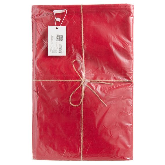 Скатерть на стол из хлопка красного цвета Russian North, 150х250 см, изображение 9