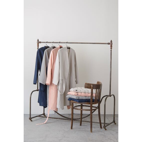 Халат из умягченного льна бежевого цвета Essential S, изображение 3