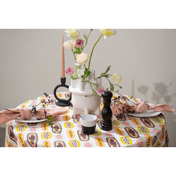 Салфетка сервировочная салфетка из умягченного льна розово-пудрового цвета из коллекции Essential, 45х45 см, изображение 6