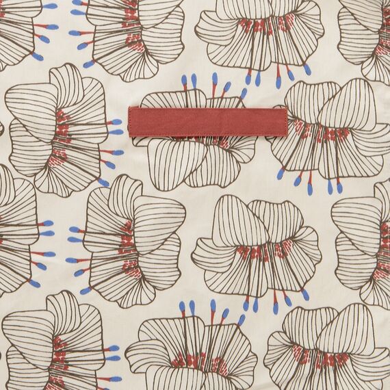 Фартук из хлопка молочного цвета с принтом Цветы из коллекции Prairie, 85х70 см, изображение 4