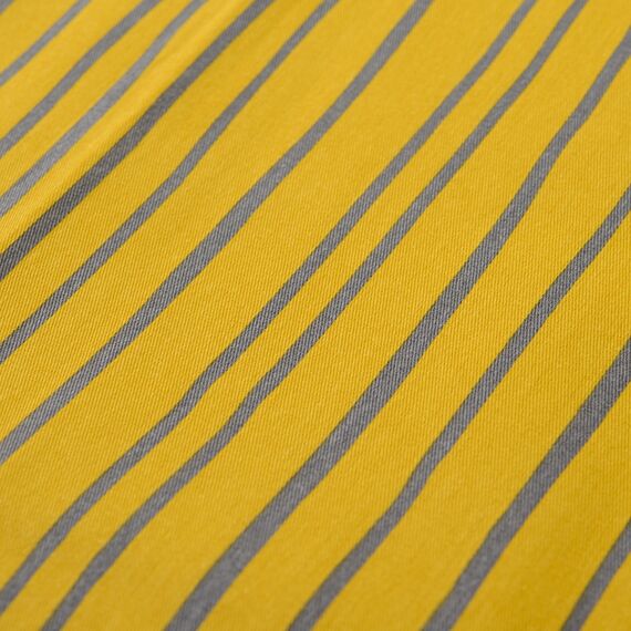 Скатерть из хлопка горчичного цвета с принтом Полоски из коллекции Prairie, 170х170 см, изображение 4