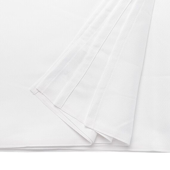 Скатерть белого цвета с фактурным жаккардовым рисунком из хлопка из коллекции Essential, 180х260 см, изображение 3