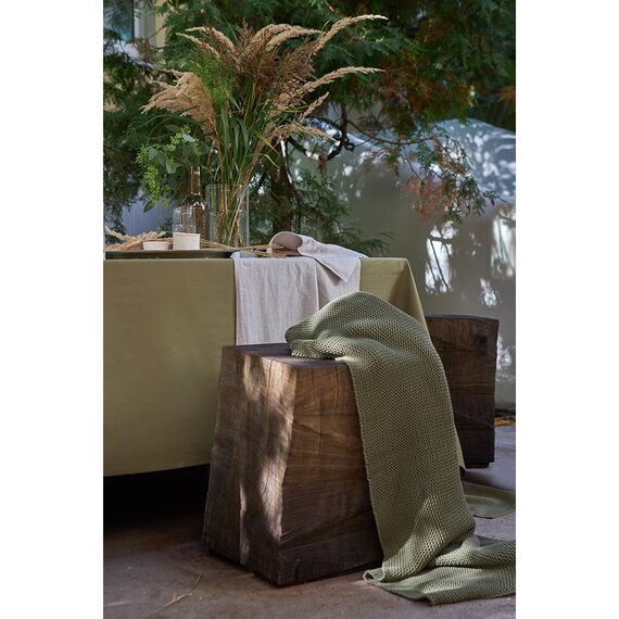 Скатерть на стол оливкового цвета из коллекции Wild, 170х250 см, изображение 8