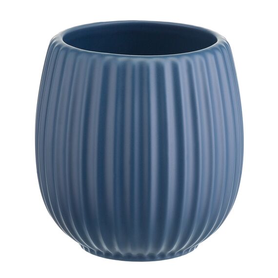 Горшок цветочный темно-синего цвета из коллекции Edge, 1,2л, Tkano, изображение 4