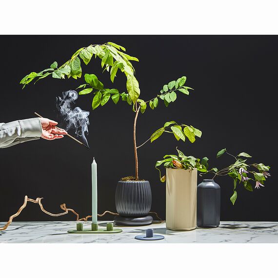 Ваза серого цвета из коллекции Edge, 22см, Tkano, изображение 4